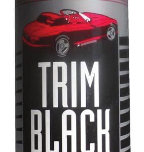 A can of trim black paint