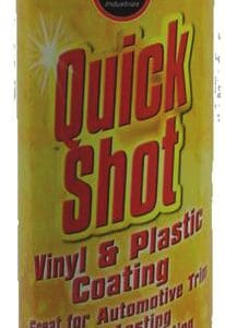 A can of spray paint that is yellow and red.