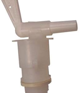 A white plastic bottle with a handle and cap.