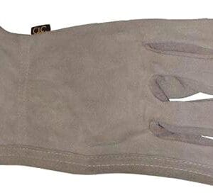 A pair of gloves that are on the ground.