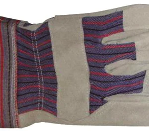 A close up of the back of a glove