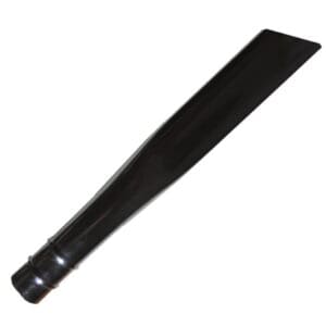 A black plastic knife with a long handle.